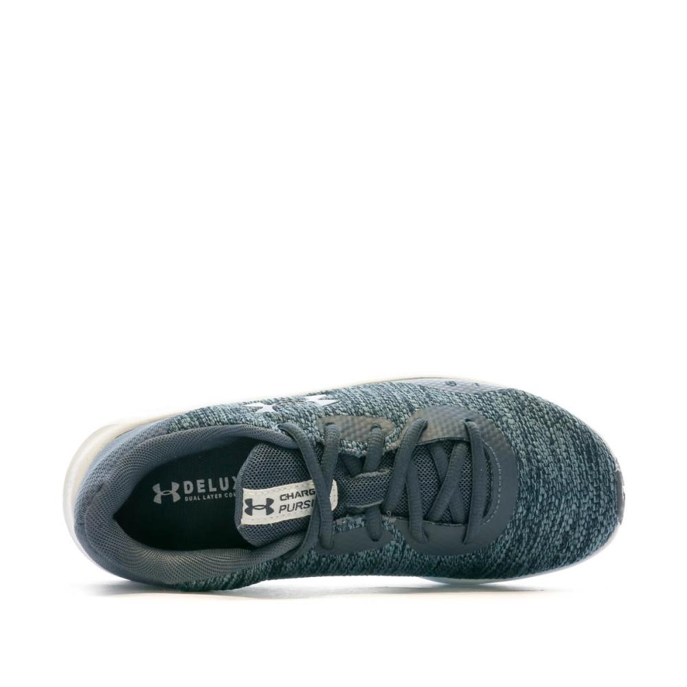 Chaussures de running Grise Bleuté Femme Under Armour Charged vue 4