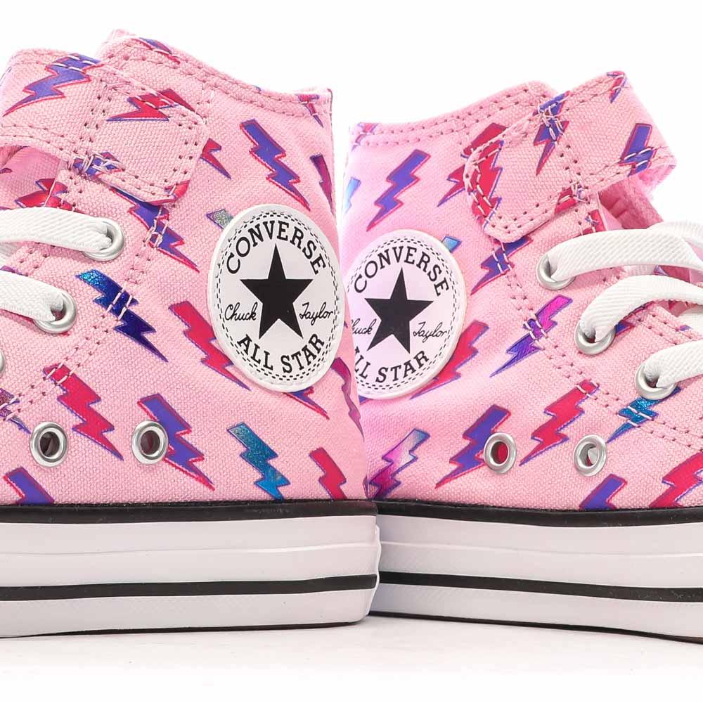 Baskets Roses Fille Converse All Star Electric Bolt vue 7