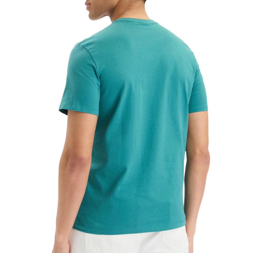 Türkisfarbenes Herren-T-Shirt von Calvin Klein Jeans Classic Monogram Ansicht 2