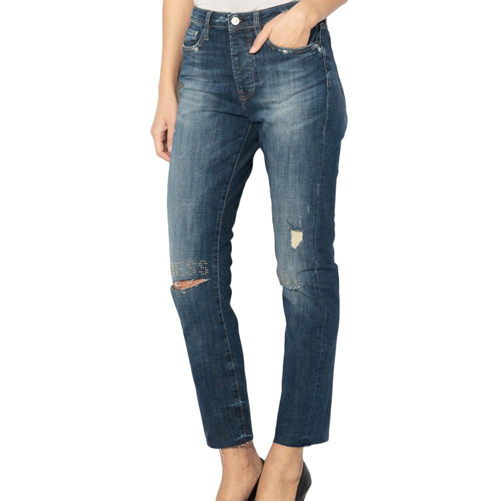 Jean Bleu Femme Guess pas cher