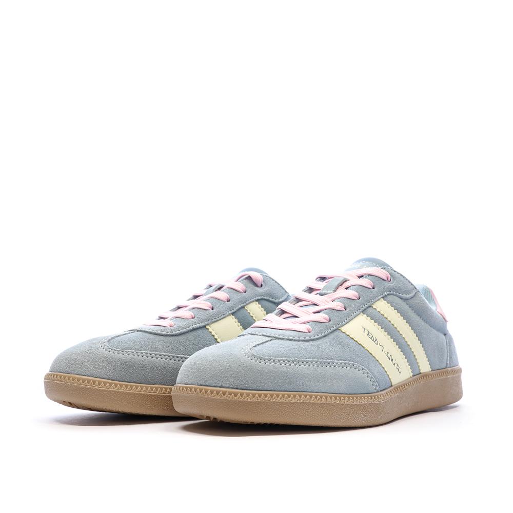 Baskets Bleu/Jaunes Femme Teddy Smith 120123 vue 6