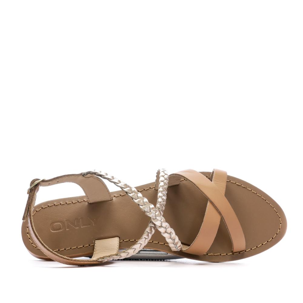 Sandales Marrons Femme Only Onlfleur vue 4
