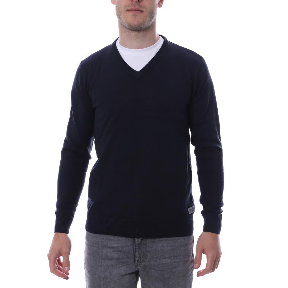 Pull Over Marine Homme Hungaria V NECK EDITION pas cher