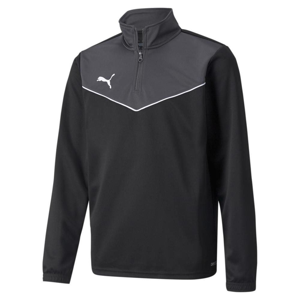 Sweat 1/4 de zip Noir/Gris Garçon Puma Indrise pas cher