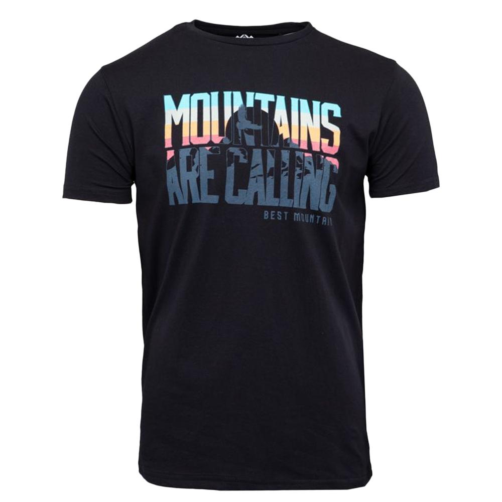 T-shirt Noir Homme Best Mountain 2001 pas cher