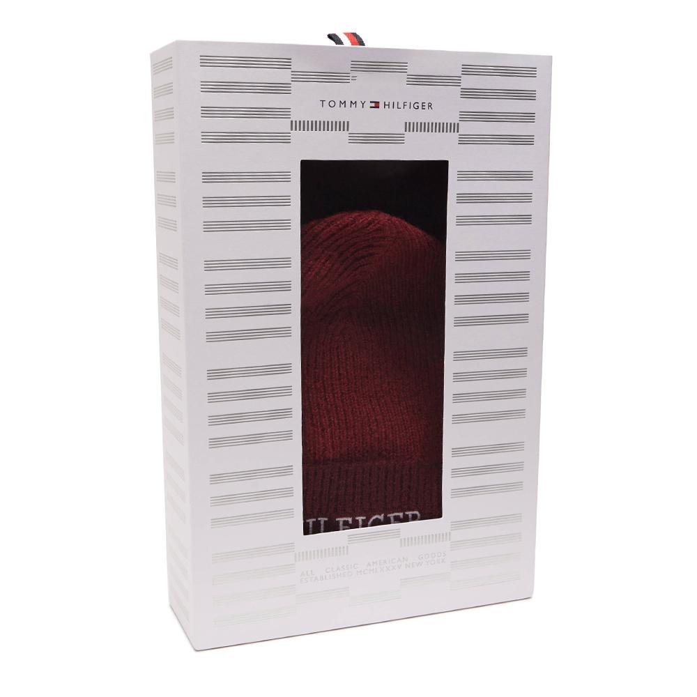 Ensemble bonnet et écharpe tube Rouge Enfant Tommy Hilfiger Giftpack vue 2