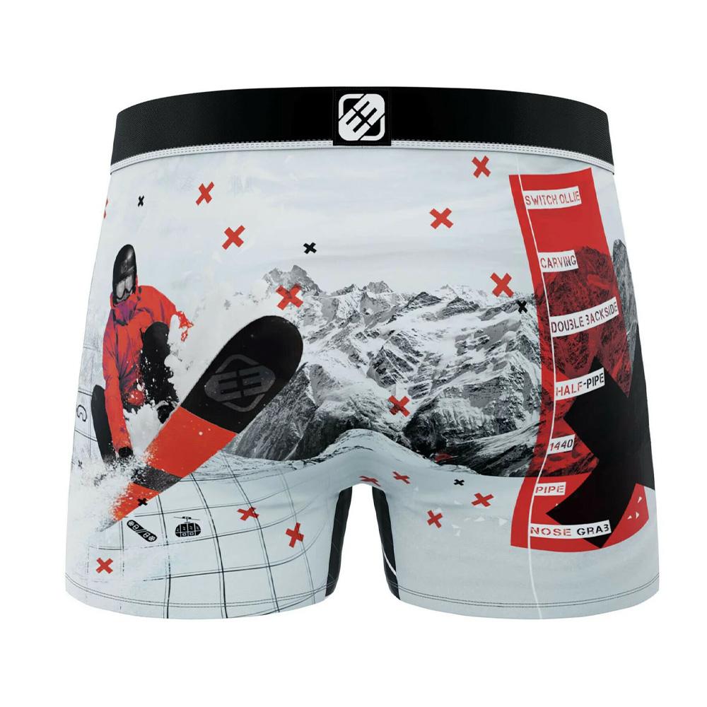 Boxer Gris/Rouge Garçon Freegun Montagne vue 2