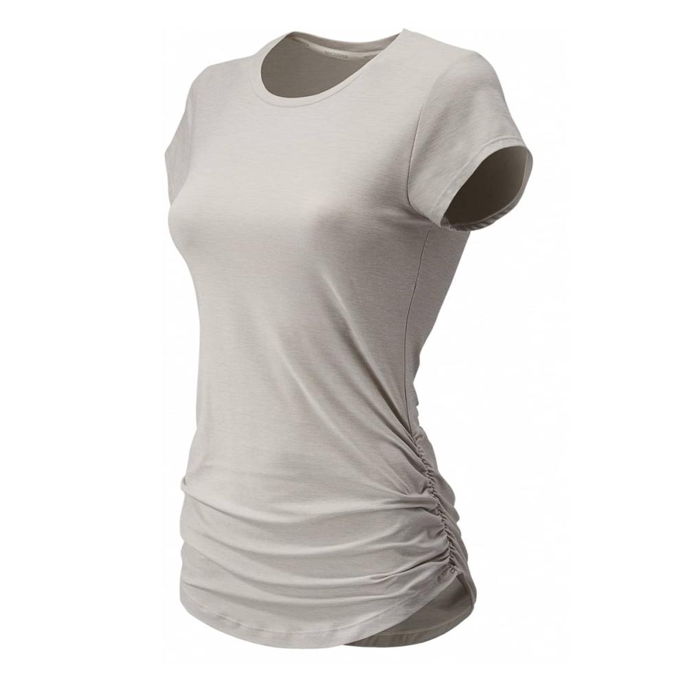 T-Shirt Running Gris Femme New Balance WT81180 pas cher