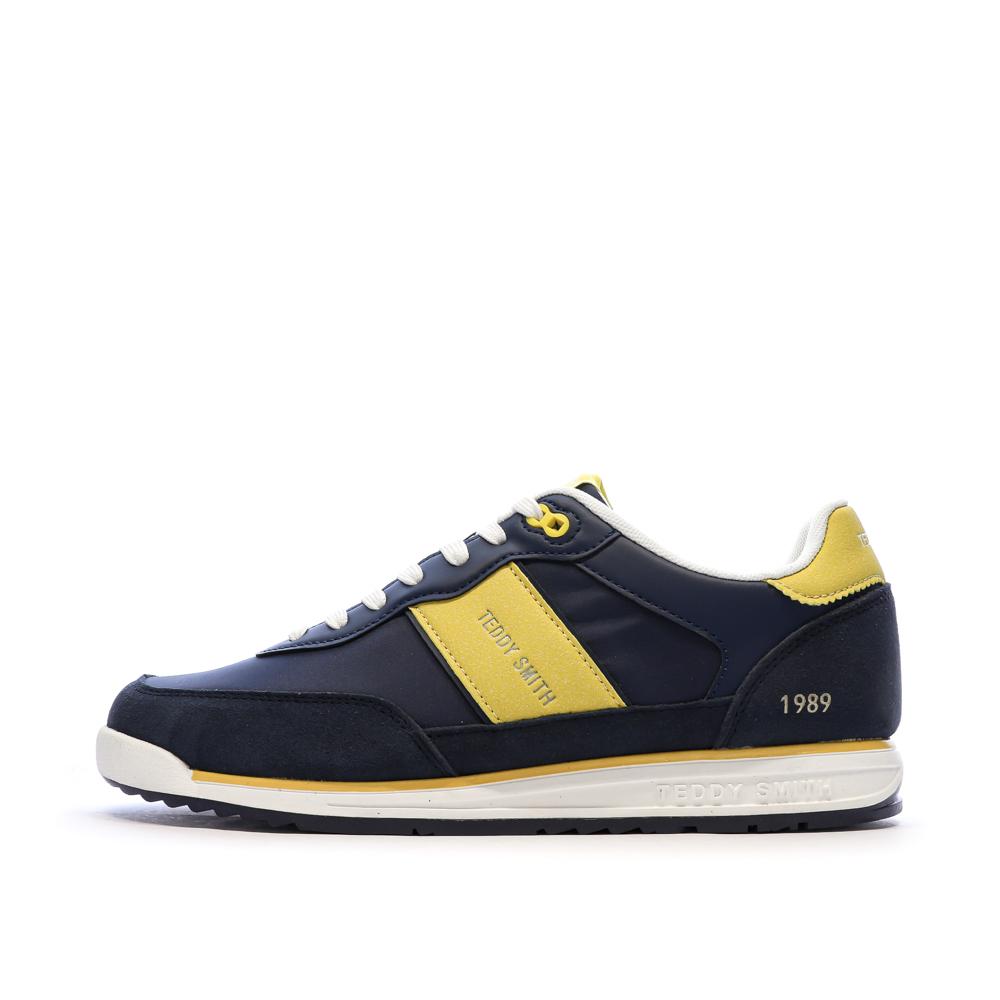 Teddy Smith Hombre Azul Marino/Amarillo Zapatillas 120506 barato