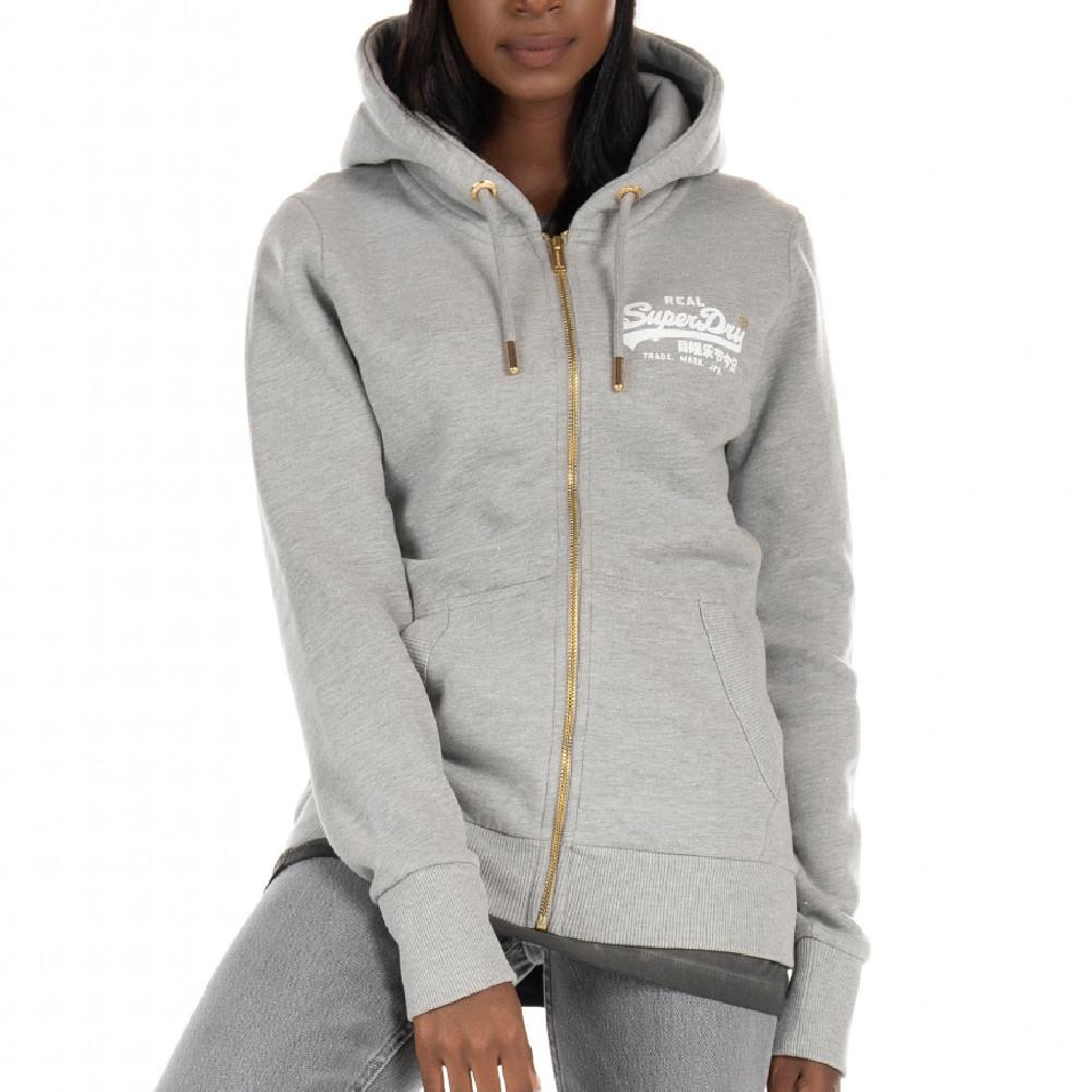 Sweat Gris Femme Superdry NYC pas cher