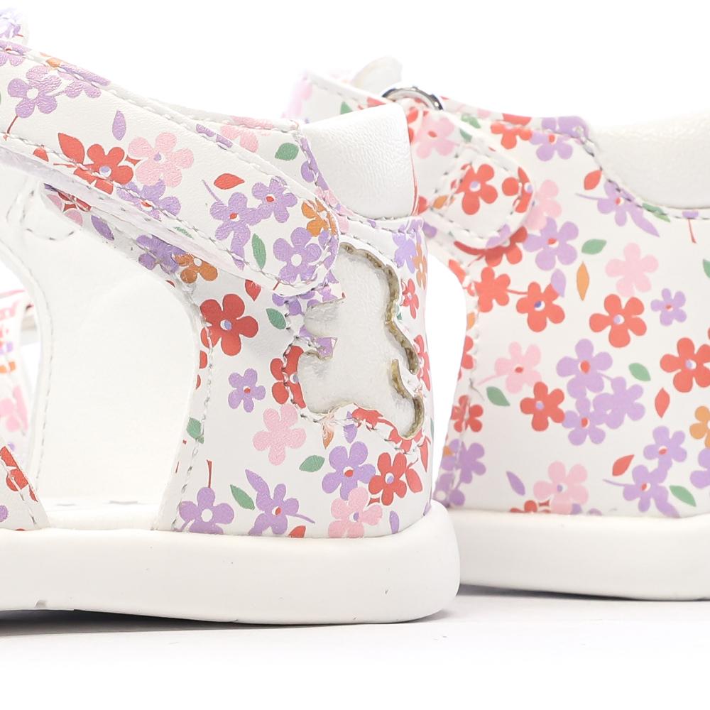 Sandales Blanc/Rose Fille Lulu Castagnette Lorya vue 7