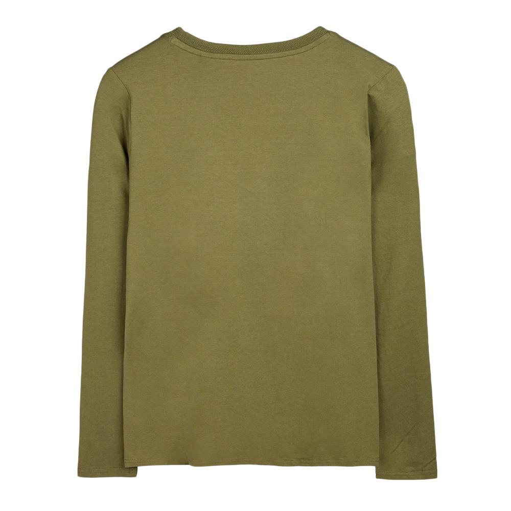 T-shirt Kaki Femme Teddy Smith Mianas vue 2