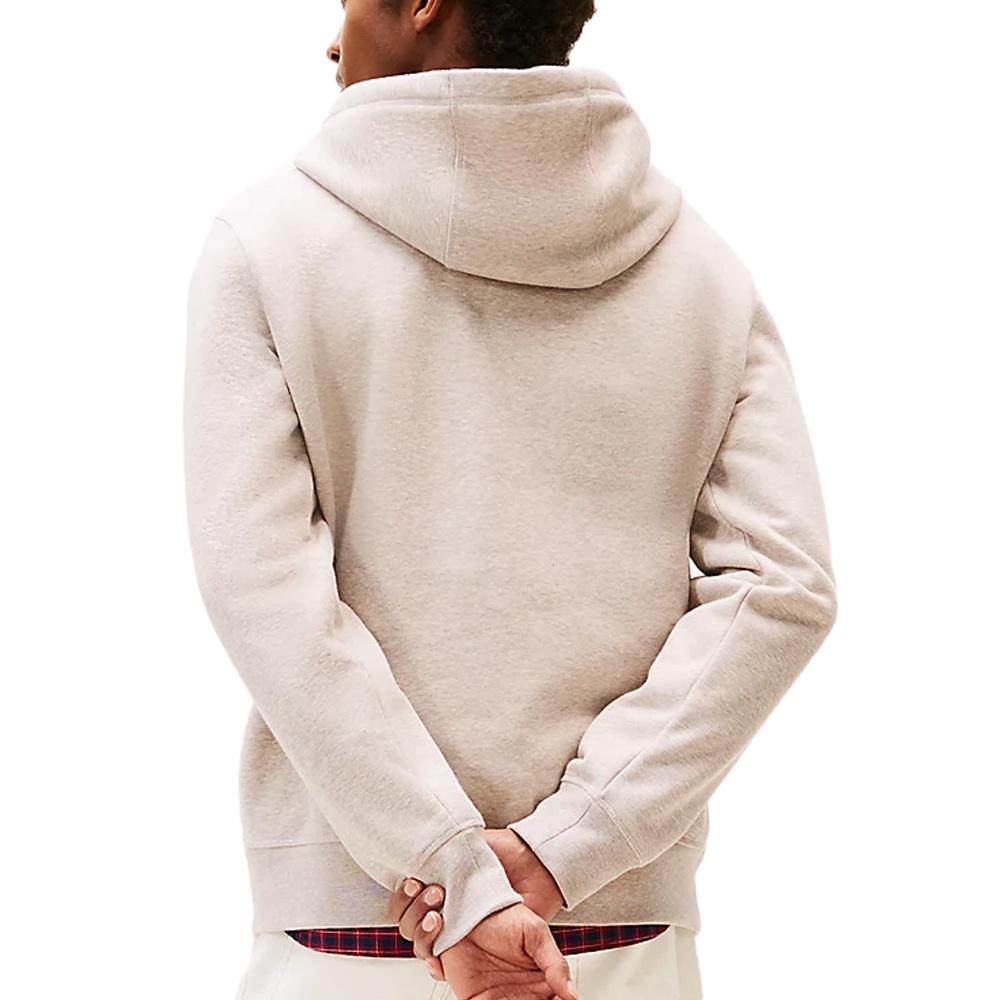 Sweat à Capuche Beige Homme Tommy Hilfiger Logo Hoodies vue 2