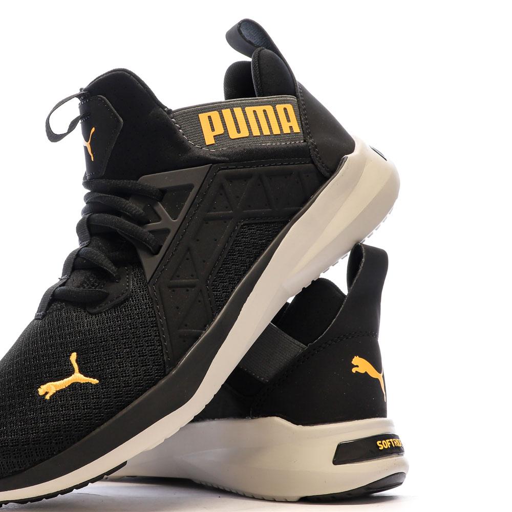 Baskets Noire/Orange Homme Puma Softride Enzo vue 7