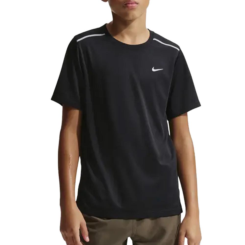 T-Shirt Noir Garçon Nike Running pas cher