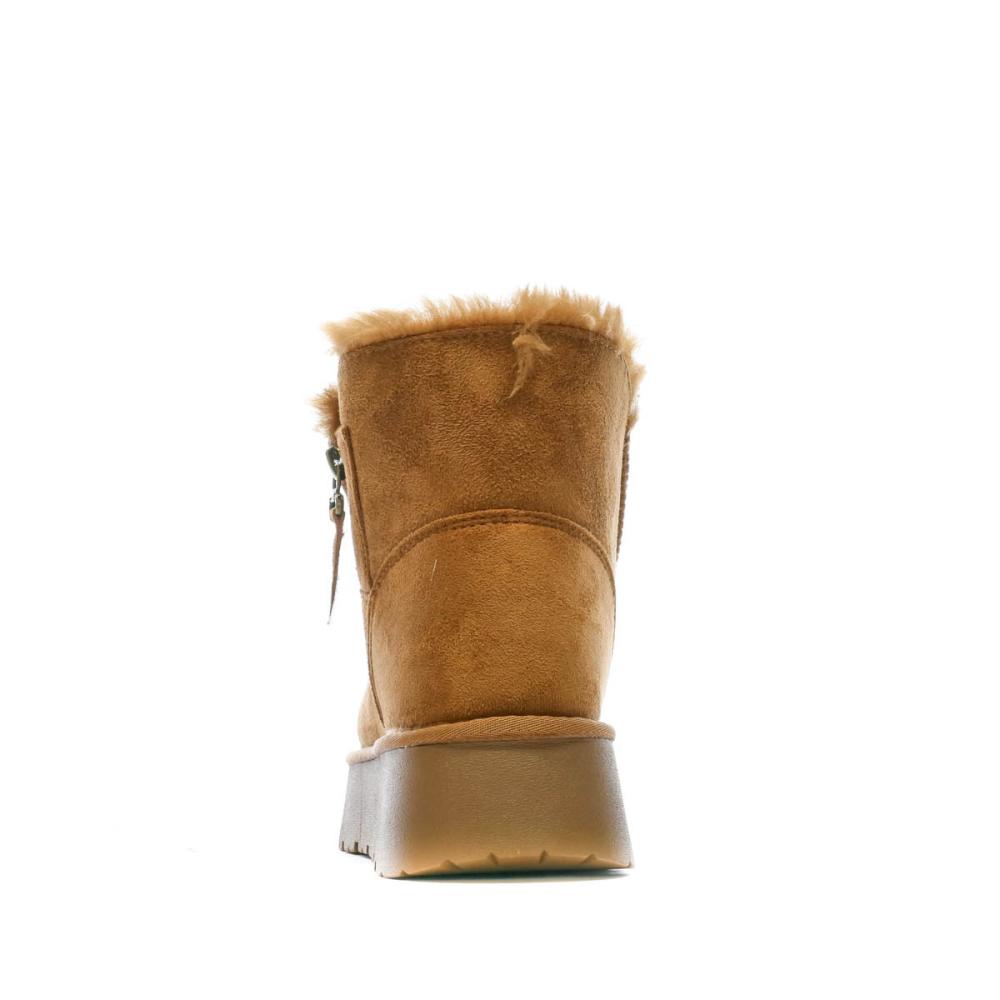 Boots à Plateforme Marron Femme Xti 142210 vue 3
