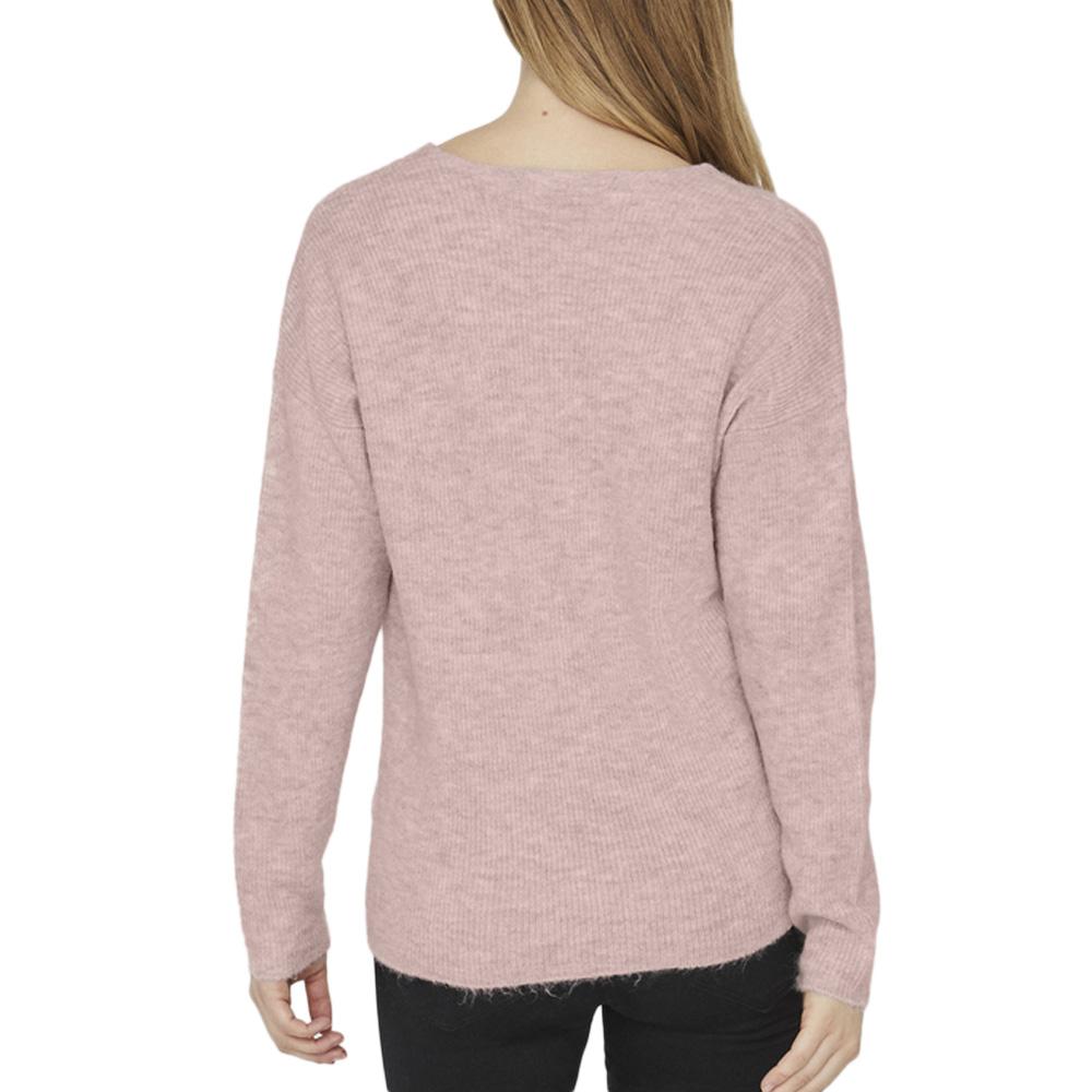 Pull Rose Femme Vero Moda Crew vue 2