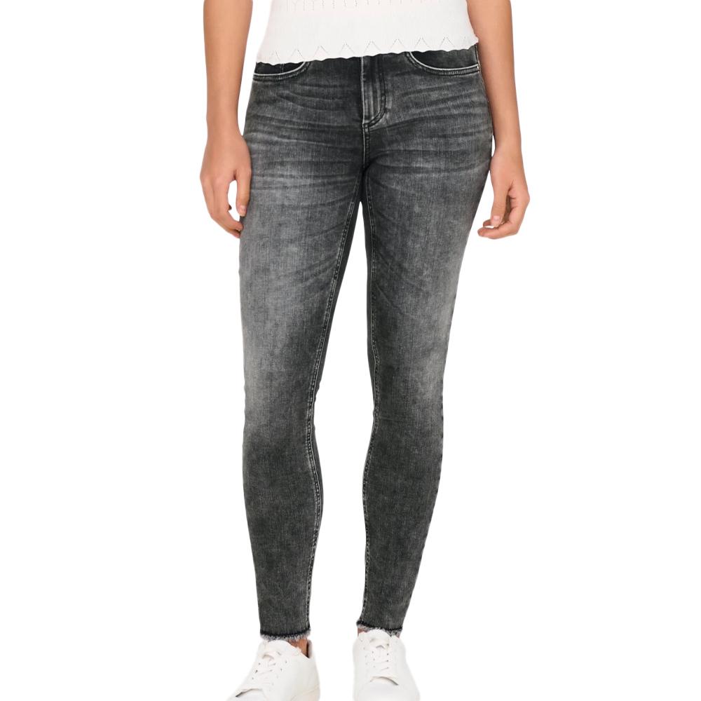 Jean Skinny Gris/Noir Femme Only Mid Ankle pas cher