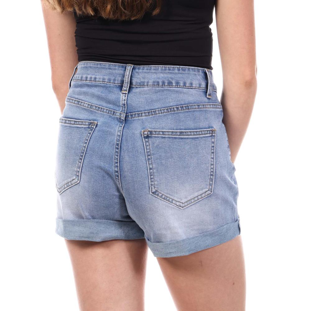 Short Bleu clair Femme Monday Premium LW526 vue 2