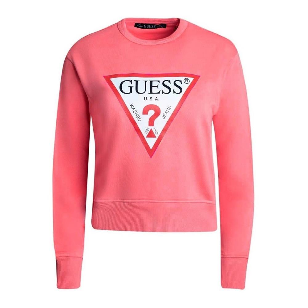 Sweat Rose Femme Guess Original pas cher