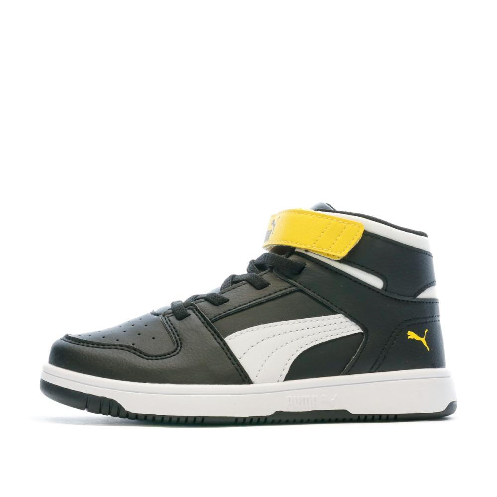 Baskets Noir Garçon Puma Rebound Layup pas cher