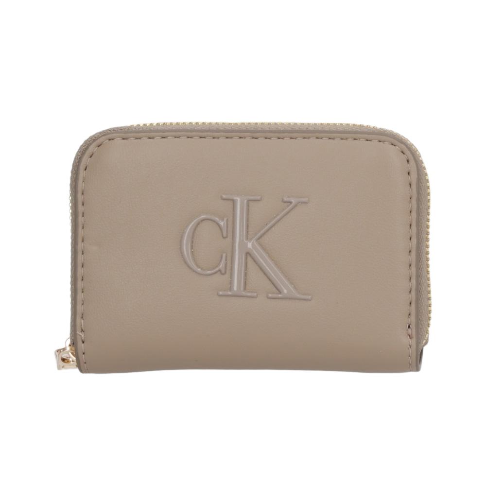 Portefeuille Taupe Femme Calvin Klein Jeans Bold pas cher