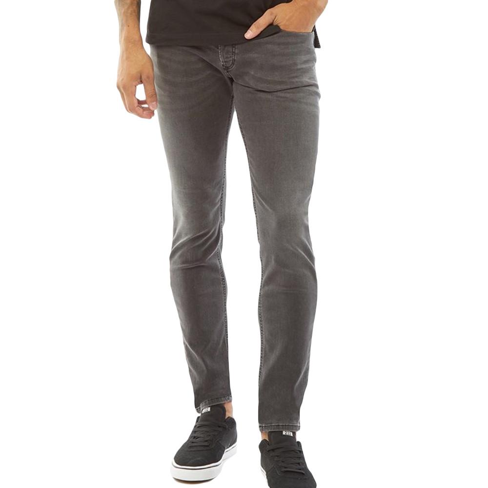 Jean Skinny slim Gris Homme Diesel Troxer pas cher