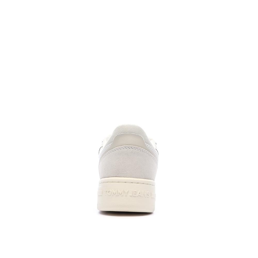 Baskets Blanches/Beiges Femme Tommy Hilfiger Retro vue 3