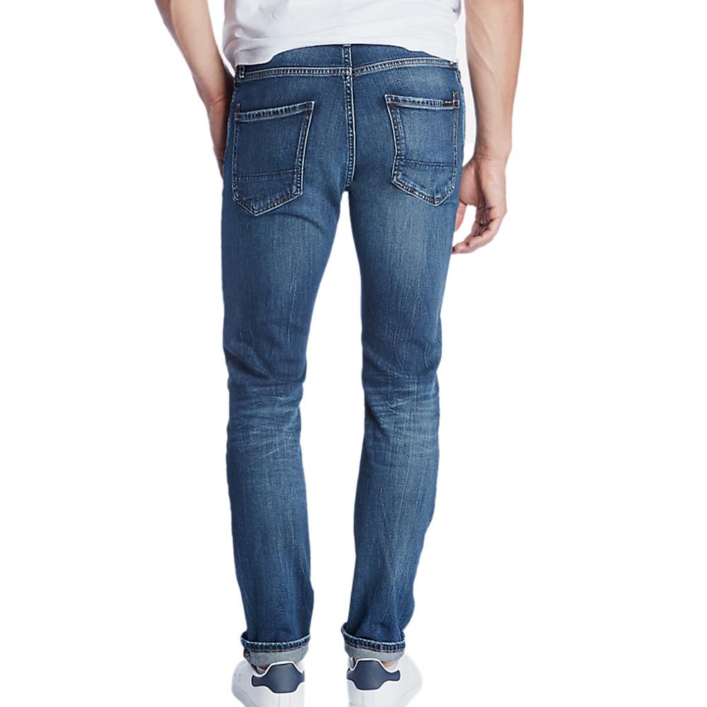 Jean Slim Bleu brut Homme Teddy Smith Reeple Rock vue 2