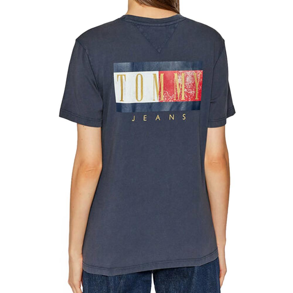 T-shirt Marine Femme Tommy Jeans Vintage vue 2