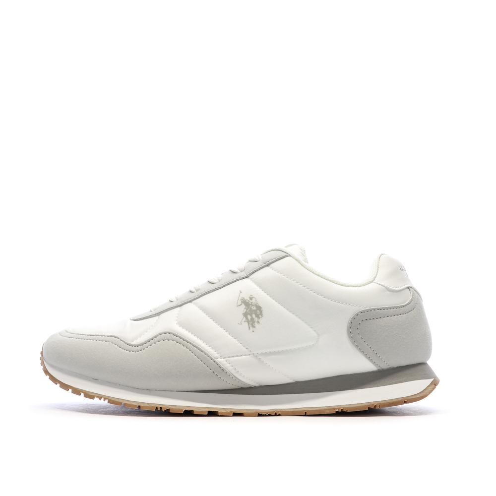Baskets Blanches Homme US Polo ASSN Sneakers pas cher