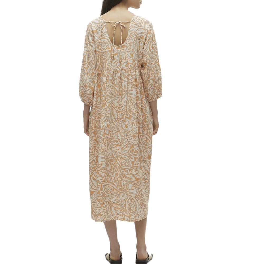 Orange/Ecru Kleid Frau Vero Moda Nethe Ansicht 2