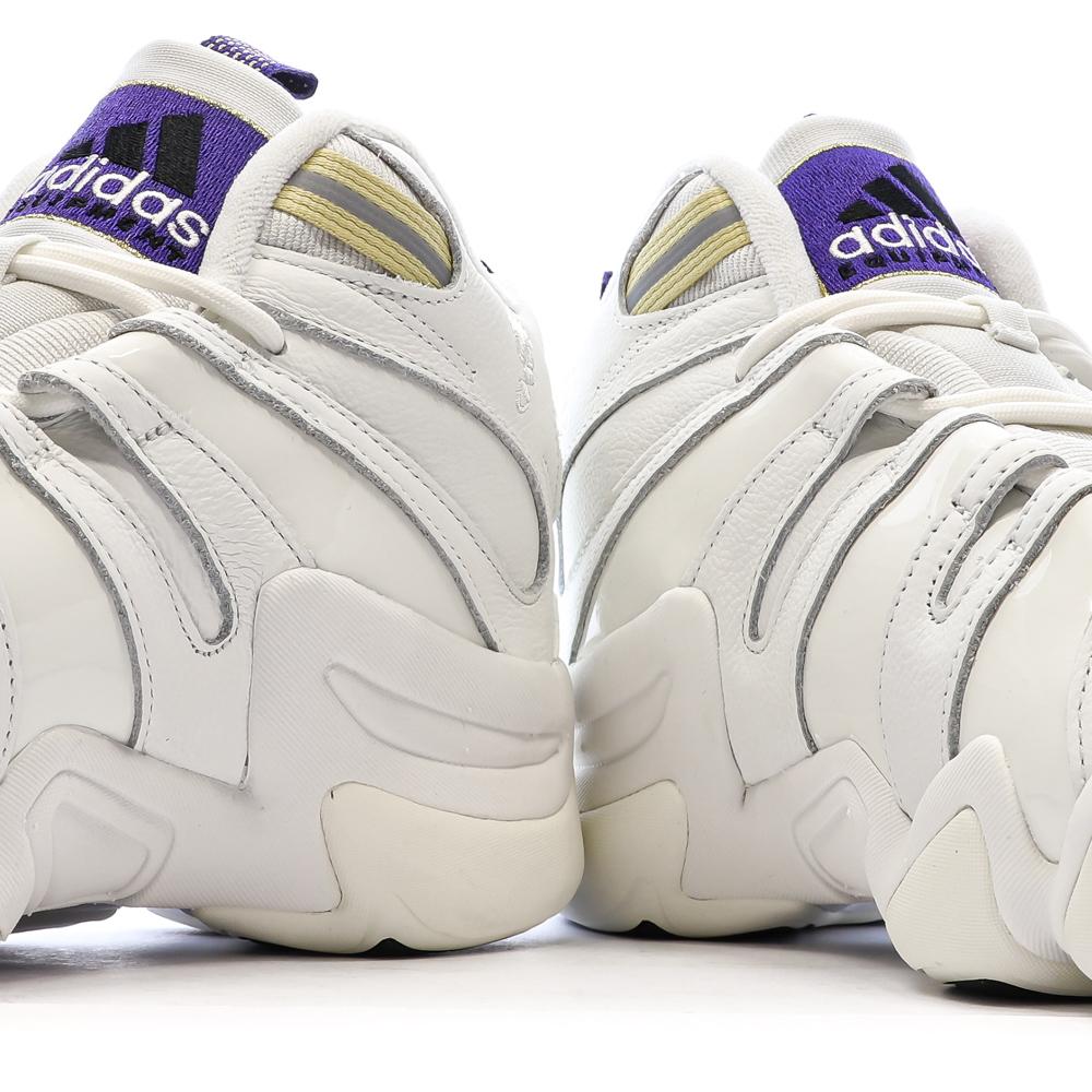Chaussures de basketball Blanches/Violettes Homme Adidas Crazy 8 vue 7