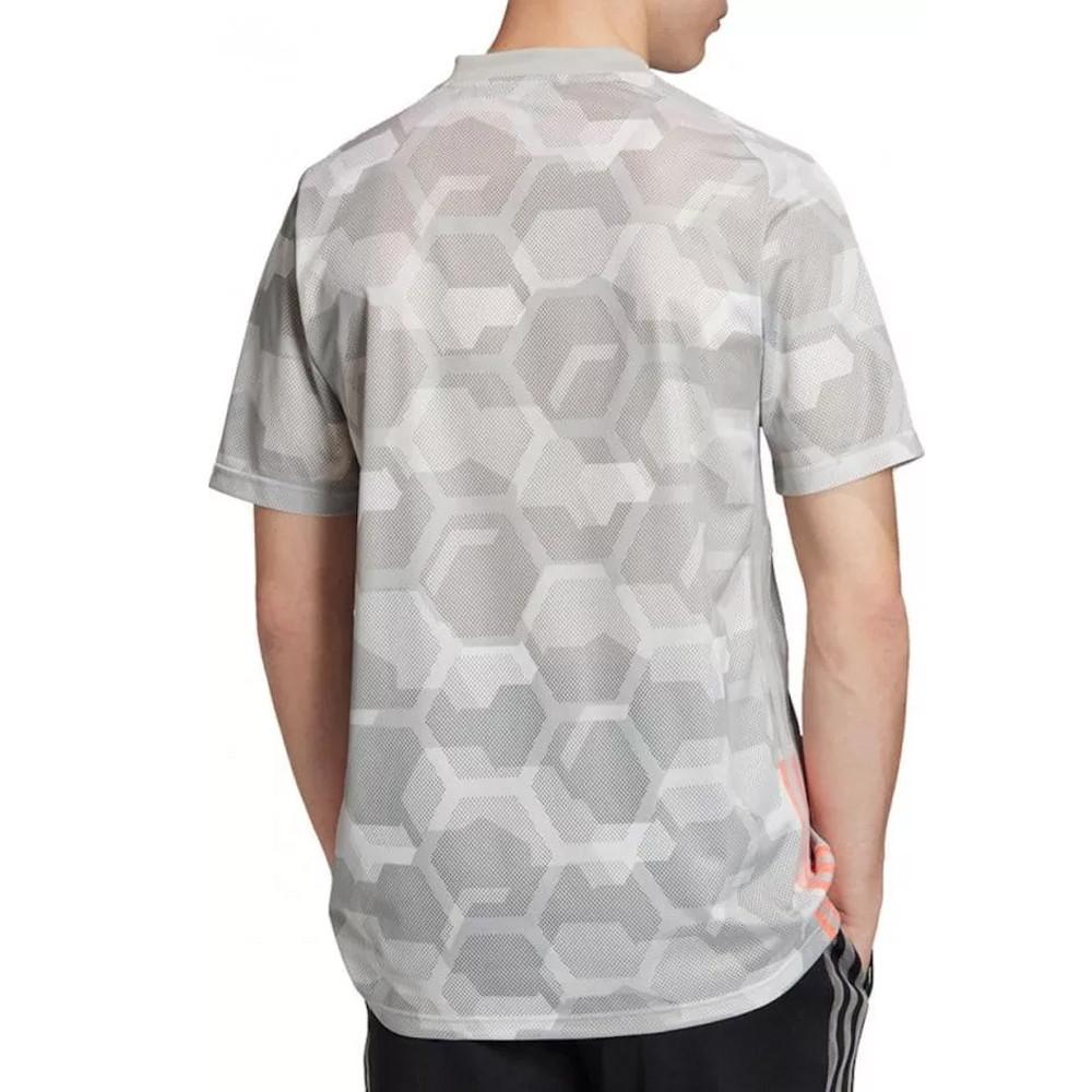 Maillot gris homme Adidas Tan Tech Graphic vue 2