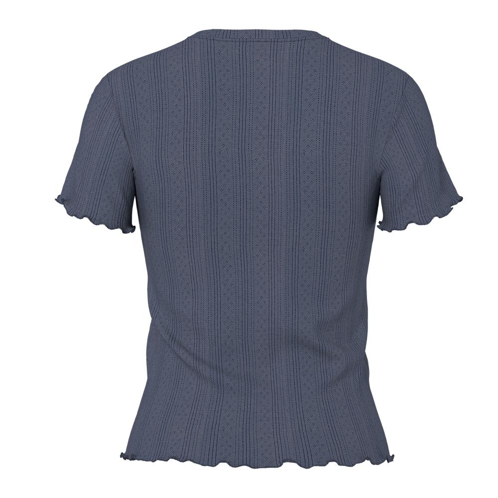 T-Shirt Marine Femme Pieces Marie vue 3