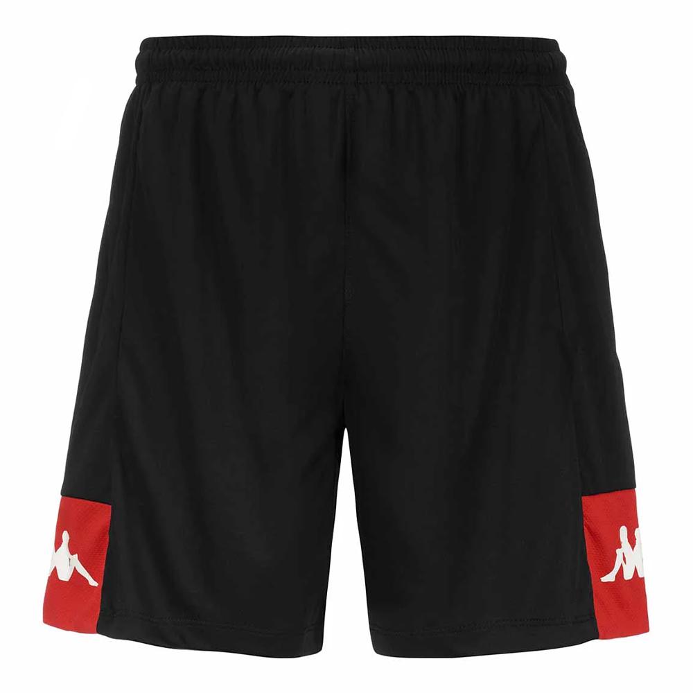Short Noir/Rouge Garçon Kappa Daggo pas cher