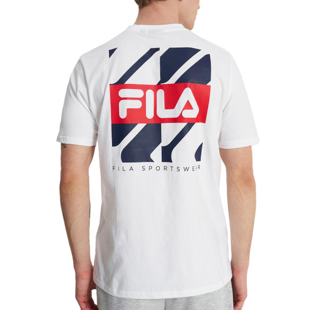 T-shirt Blanc Homme Fila Graphic vue 2