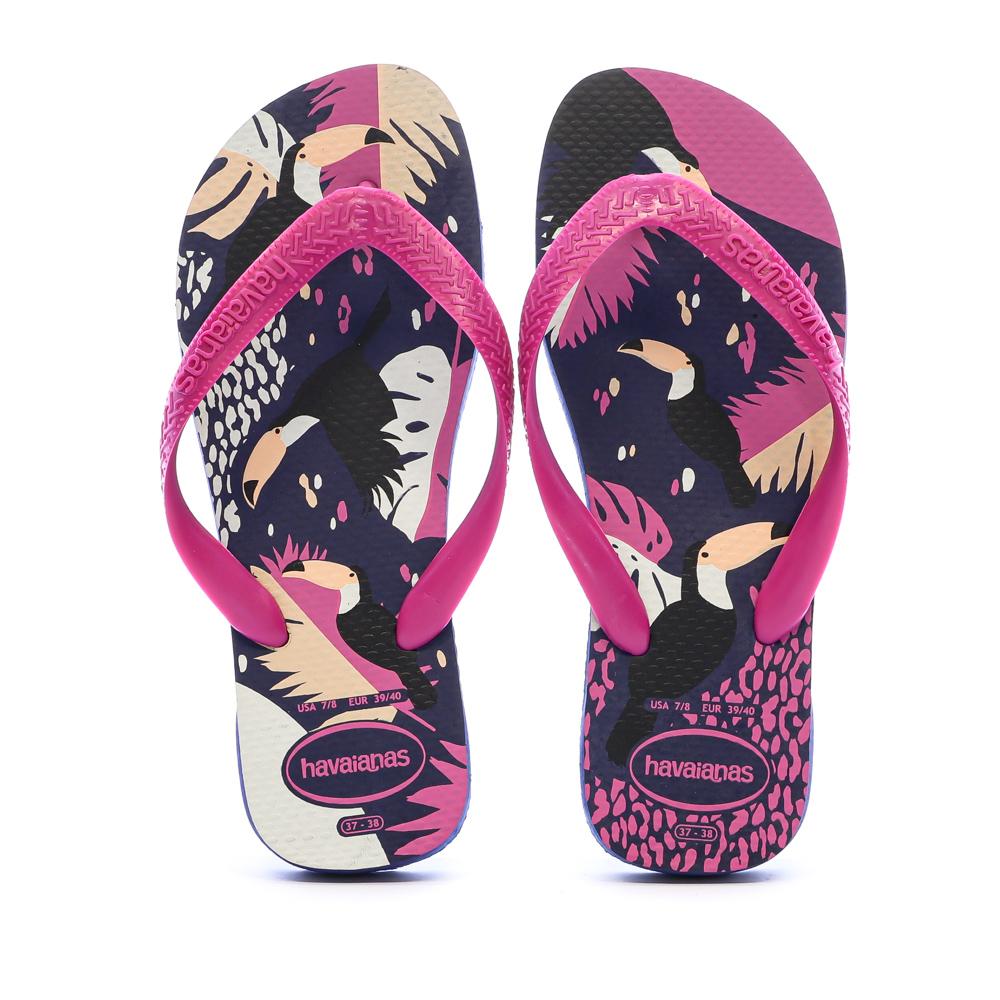 Chanclas de mujer Havaianas «Tropical Vibes» en azul marino ver 3