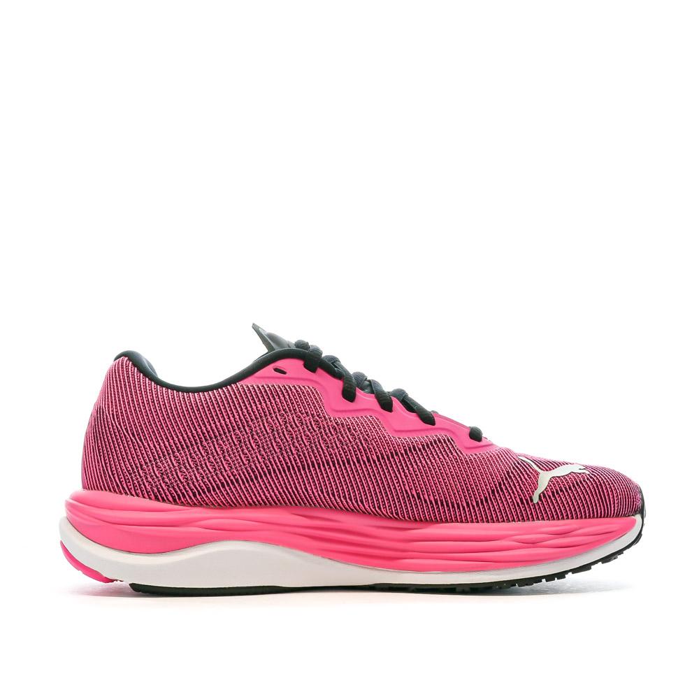 Chaussures Running Rose Fuchsia Femme Puma Velocity Nitro 2 vue 2