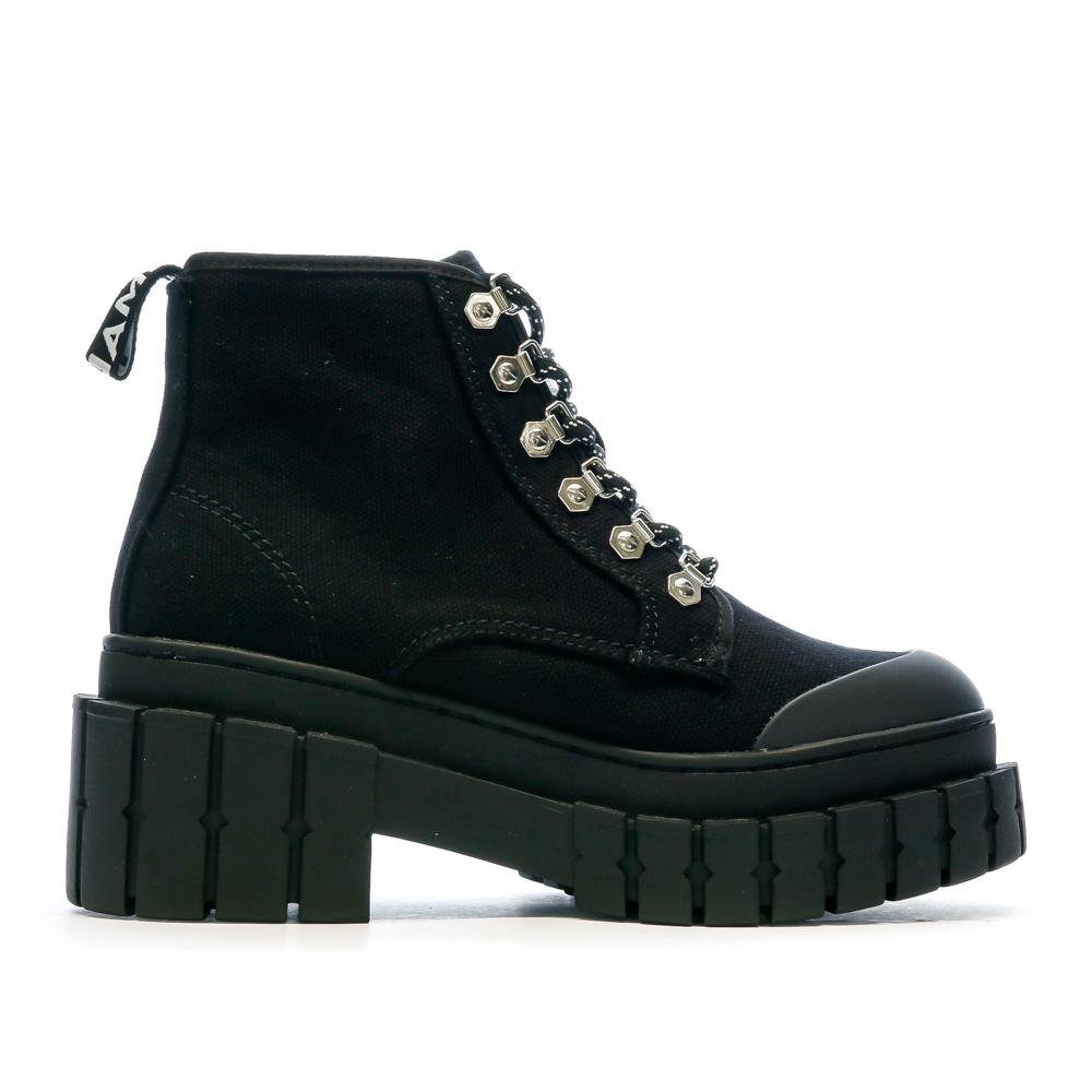 Boots Noir Femme No Name Kross Lows vue 2