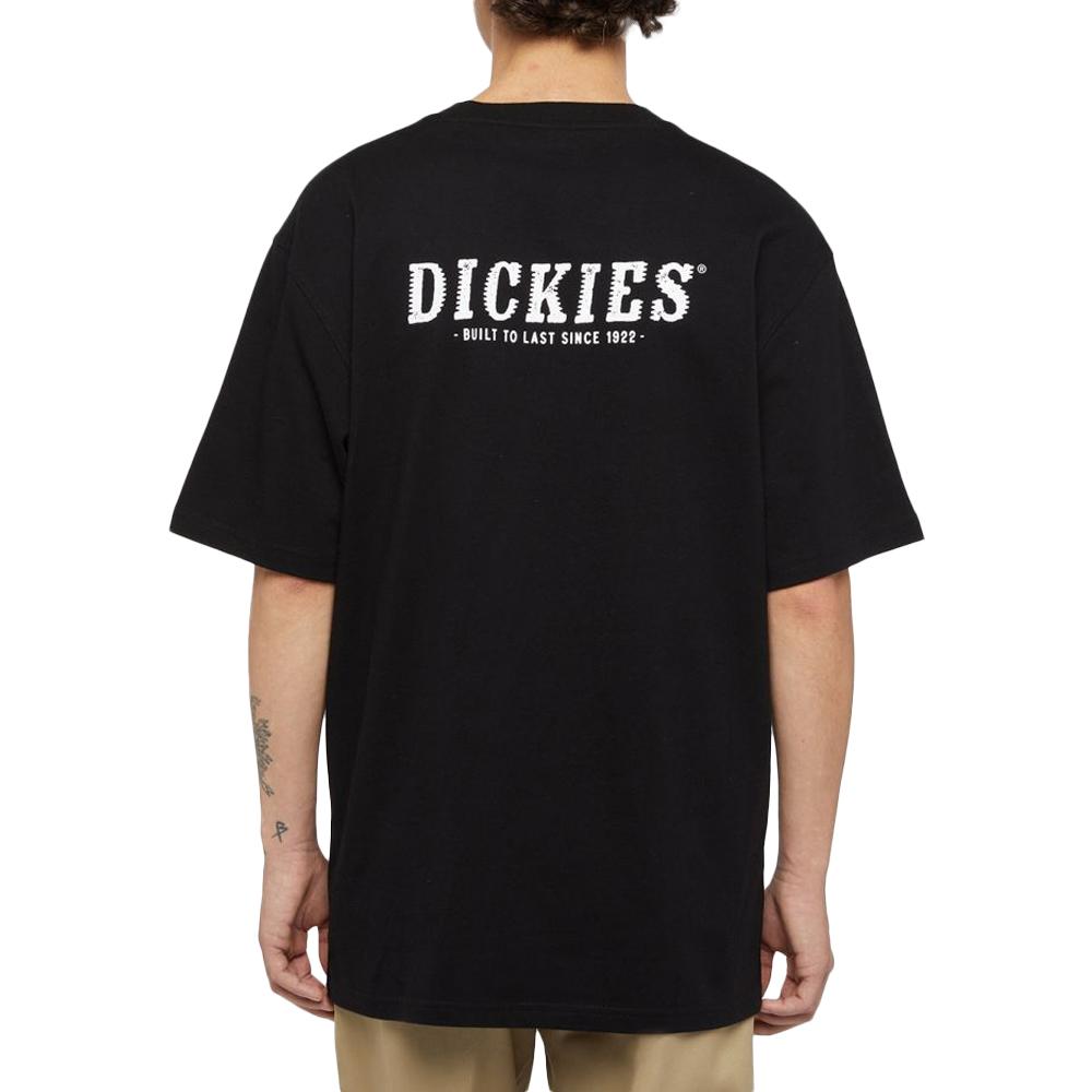 T-shirt Noir Homme Dickies Script vue 2