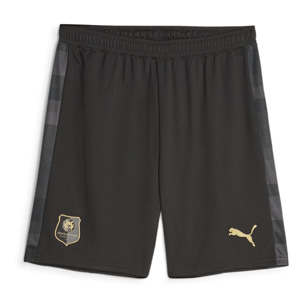 Stade Rennais Short de foot Noir/Gris Homme Puma 2023/24 pas cher