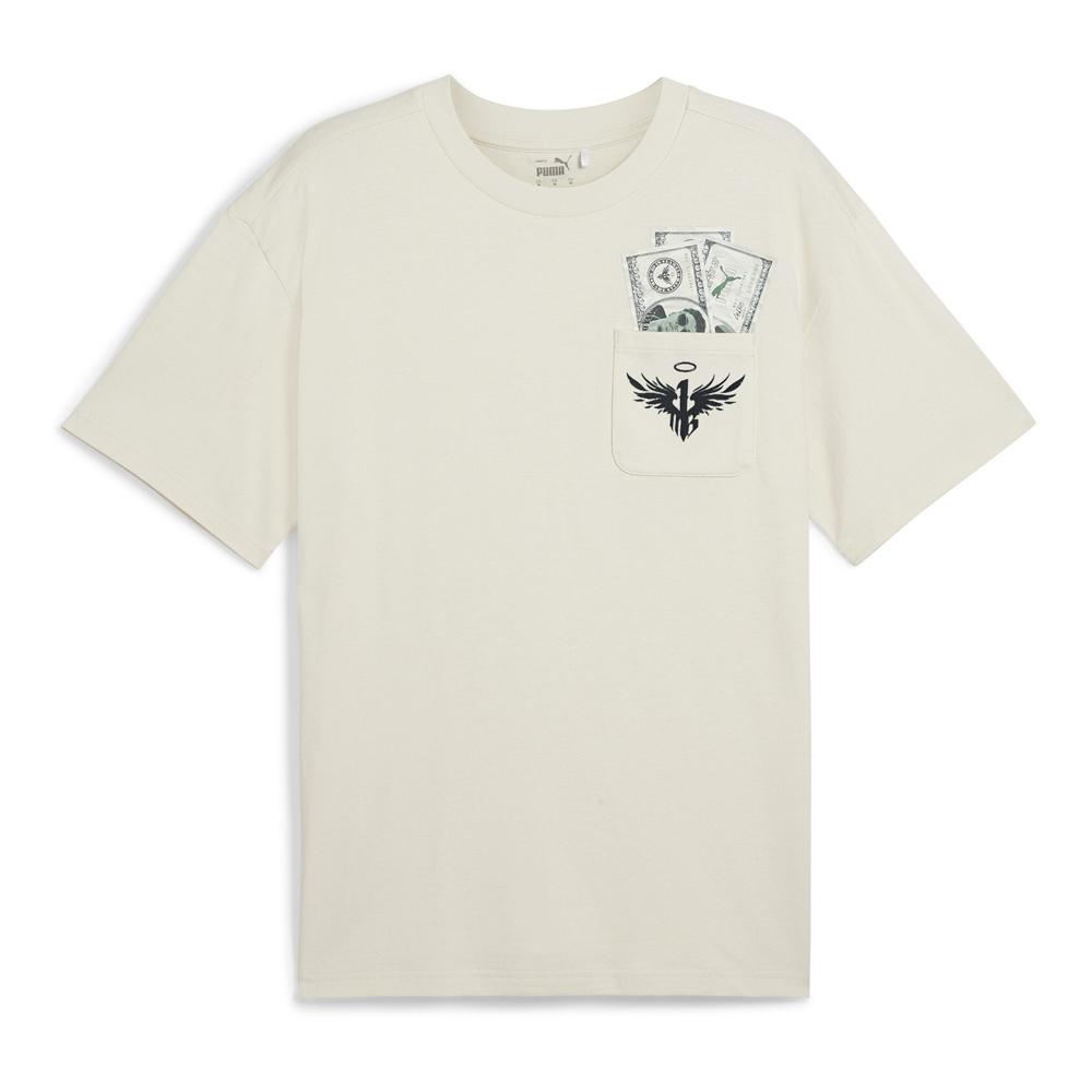 T-Shirt Beige Homme Puma Melo pas cher