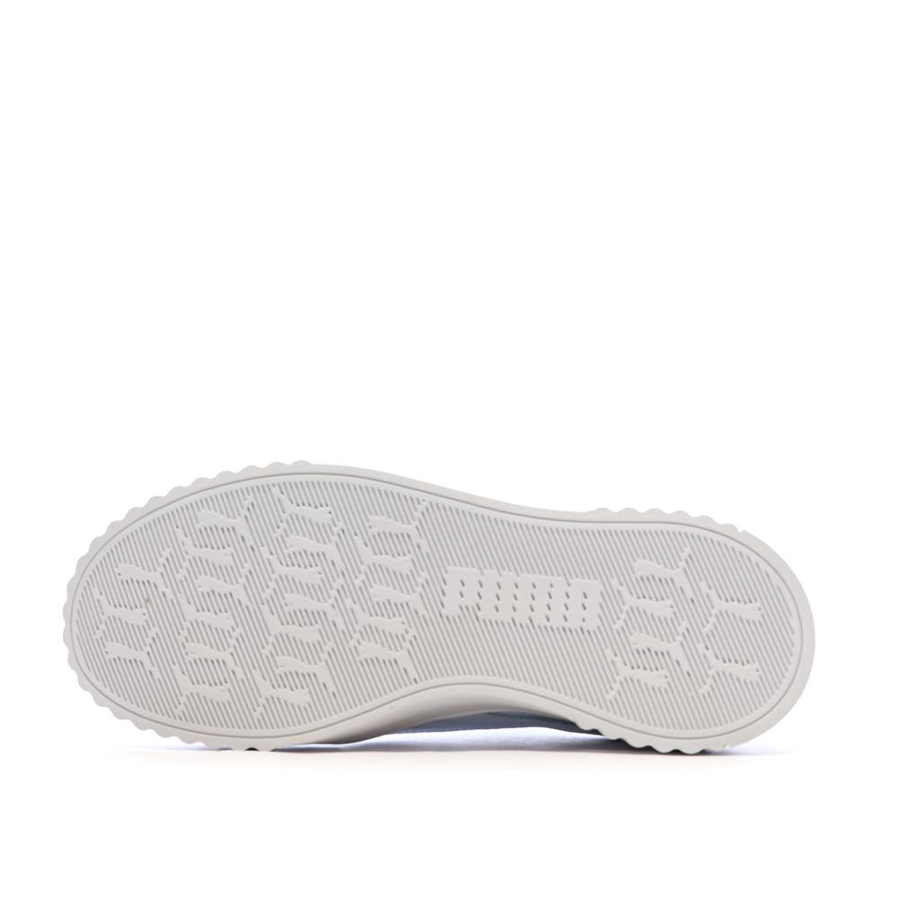 Baskets Blanc/Gris Femme Puma Carina 3.0 Luxe vue 5