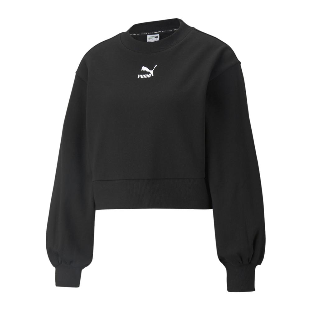 Sweat Noir Femme Puma Classics Puff pas cher
