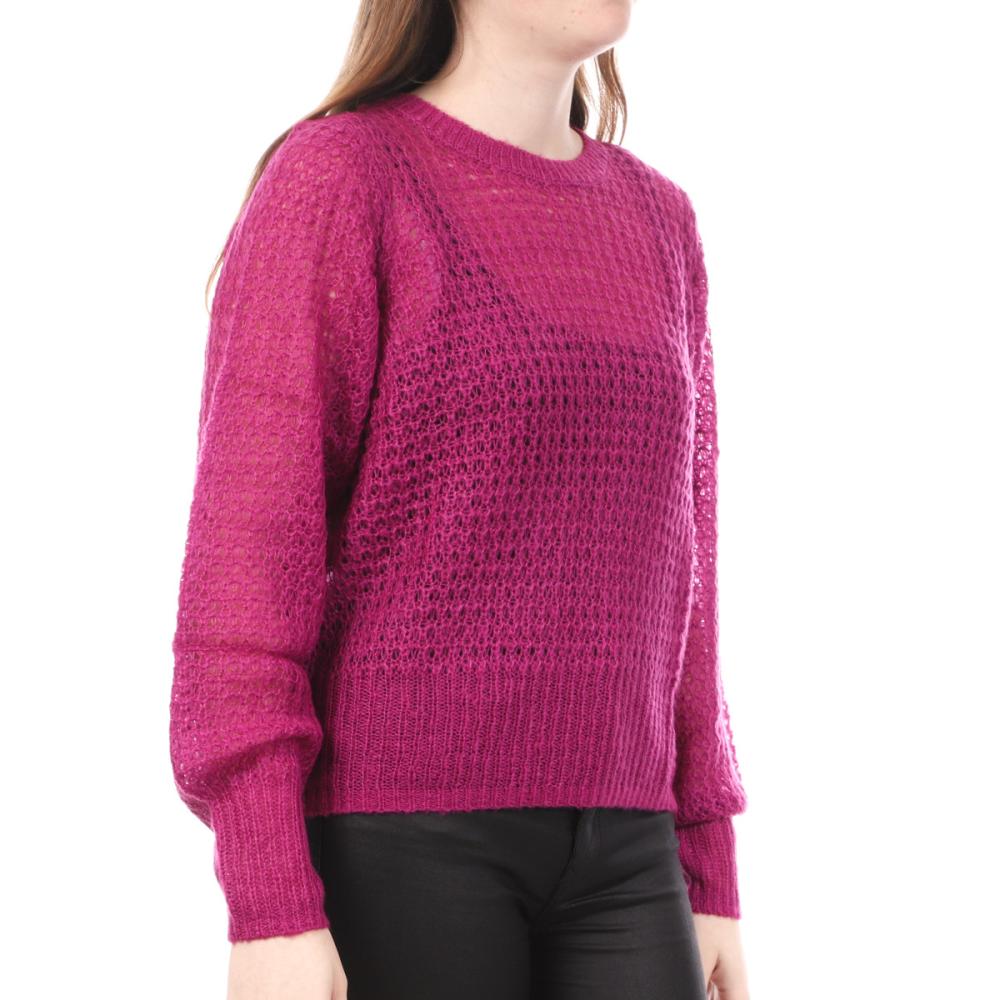 Pull Fuchsia Femme Vero Moda Taka pas cher