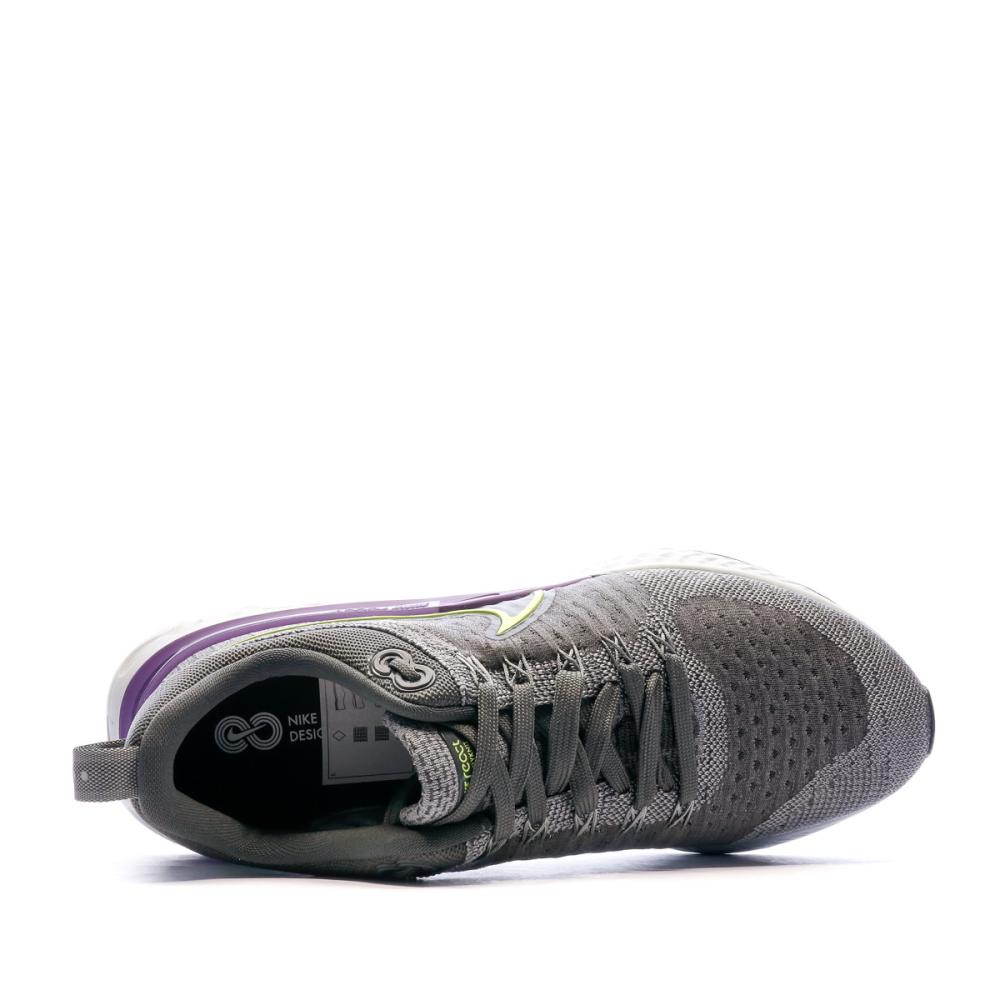 Chaussures de running Grises Homme Nike React Infinity Run vue 4