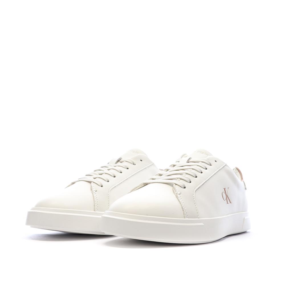 Baskets Blanc/Rose Femme Calvin Klein Jeans Low Pro Cups vue 6