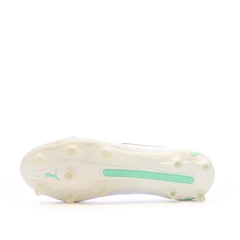 Chaussures de Football Blanc/Vert Homme Puma King Ultimate 107097 vue 5