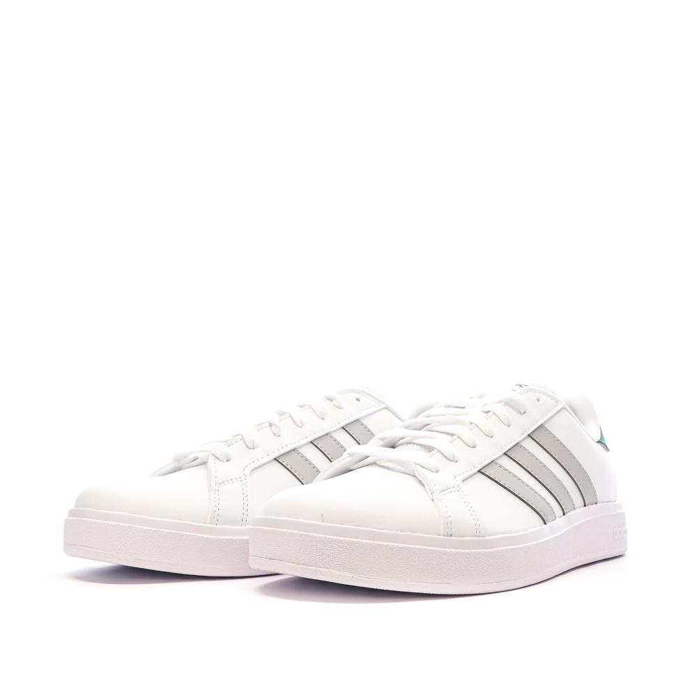 Baskets Blanches Homme Adidas Grand Court Base 2.0 vue 6